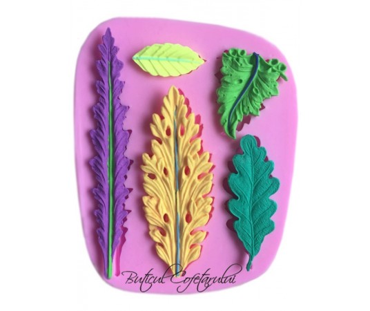 Mulaj silicon frunze decorative