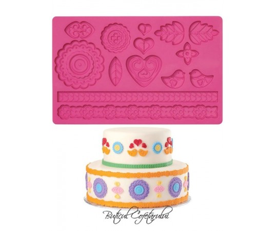 Mulaj silicon fondant elemente decor