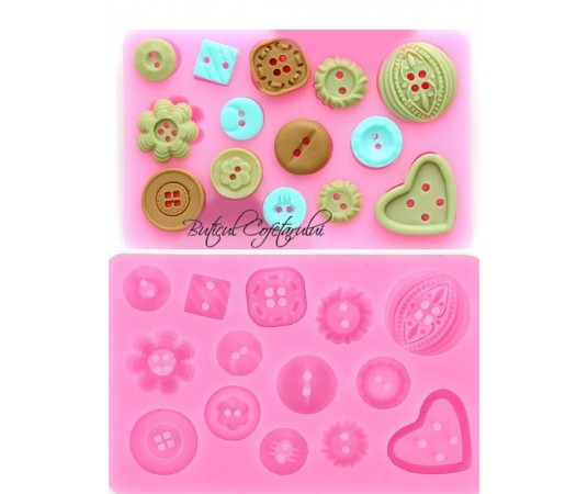 Mulaj  silicon forme nasturi