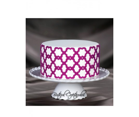 Mulaj silicon dantela elemente flori tort