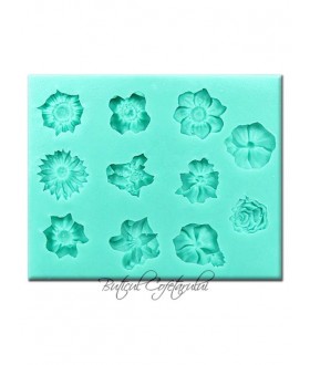 Mulaj silicon forme flori martipan