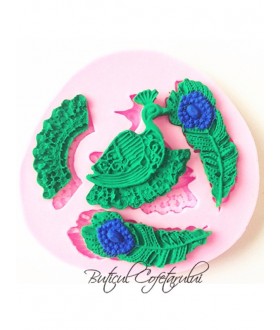 Mulajn silicon brosa pene si paun 