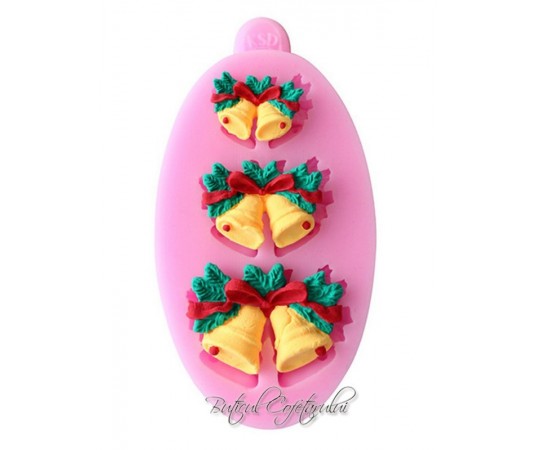 Mulaj silicon forme clopotei Craciun