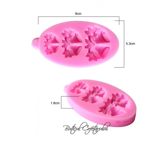 Mulaj silicon forme clopotei Craciun