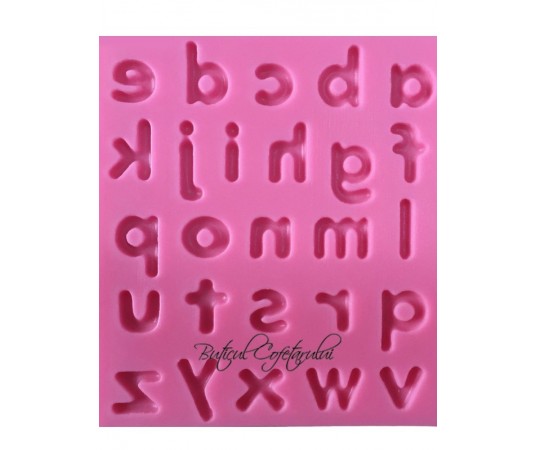 Mulaj silicon litere alfabet