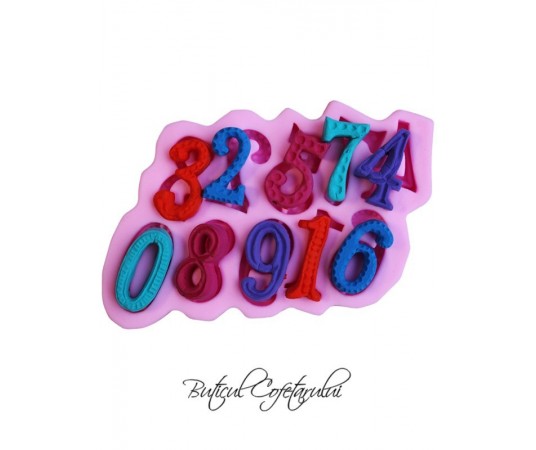 Mulaj silicon forme cifre fondant