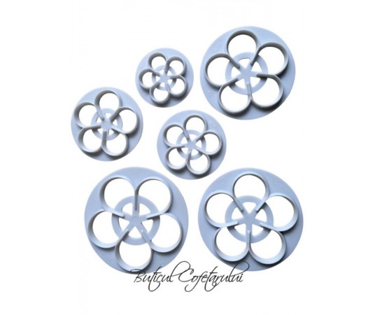 Decupatoare plastic trandafiri XL