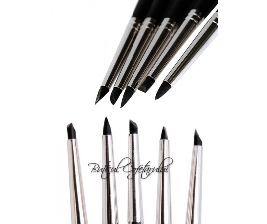 Ustensile cu capete din silicon detalii fine