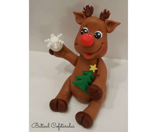 Figurina renul vesel