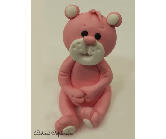Figurina ursulet roz