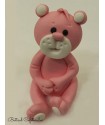 Figurina ursulet roz