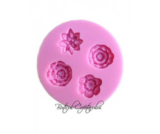 Mulaj silicon forme flori mixte