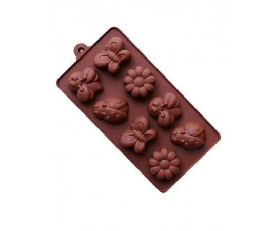 Forma bomboane insecte si flori